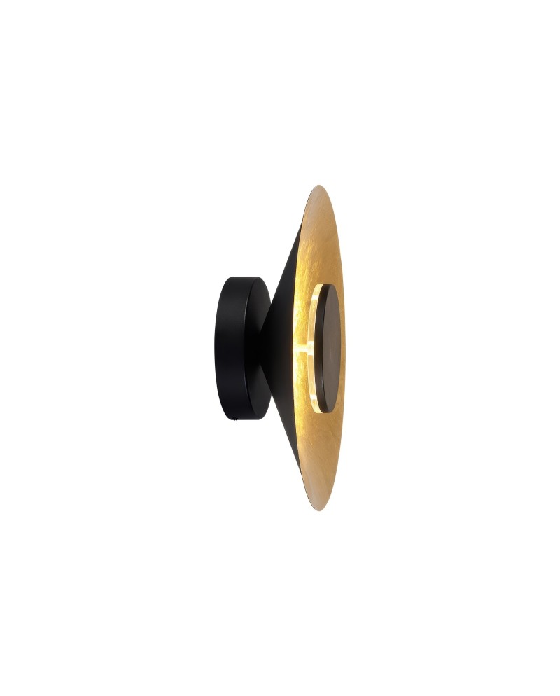 ORION * APLIQUE LED 20W 3000K NEGRO / PAN DE ORO